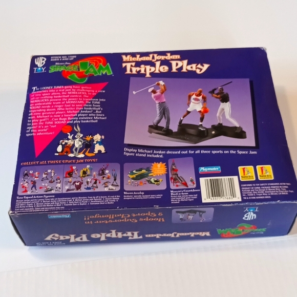 Vintage 1996 Michael Jordan collectible space Jam triple play toy set. - Picture 3 of 7